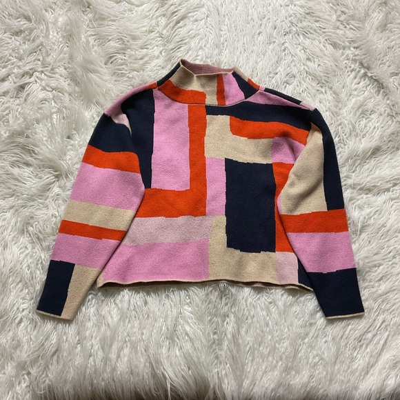 Anthropologie The Carys Mock-Neck Sweater by Maeve - Picture 2 of 4